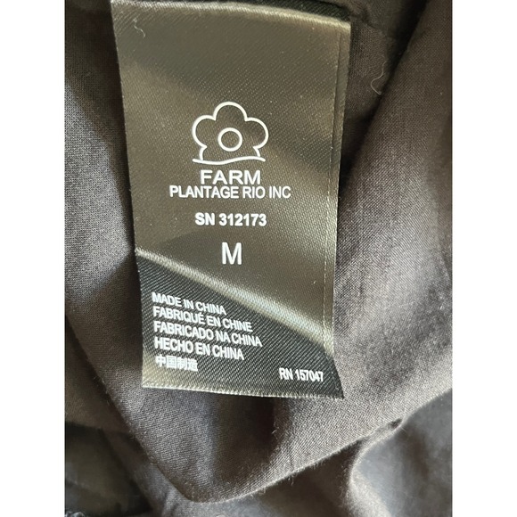 New Farm Rio Black Richilieu Dress Tiered Lace Midi Women's Party Cocktail - Picture 9 of 10